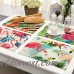 Flamingo impreso manteles Coaster Trópico planta impermeable Mesa accesorios de cocina decoración del hogar plato Pad Mat Copa ali-60334216